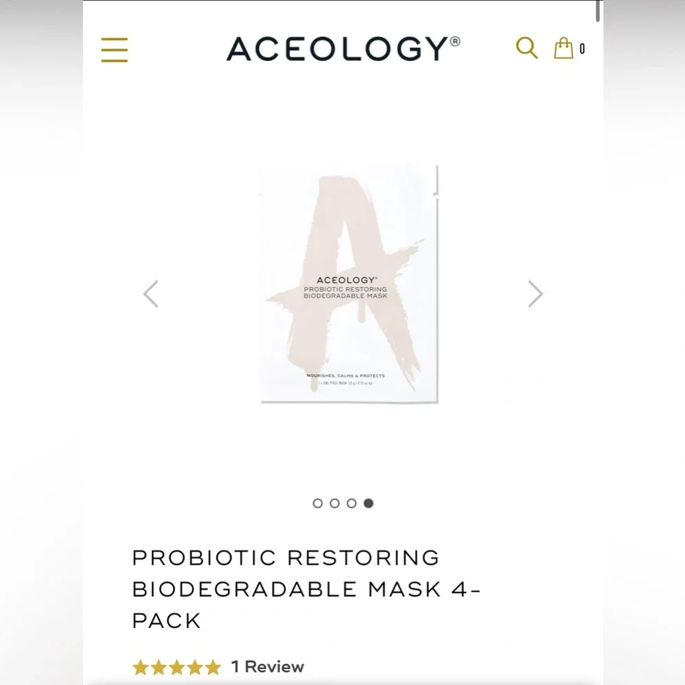 NIB- PROBIOTIC RESTORING BIODEGRADABLE‎ MASK 4- PACK